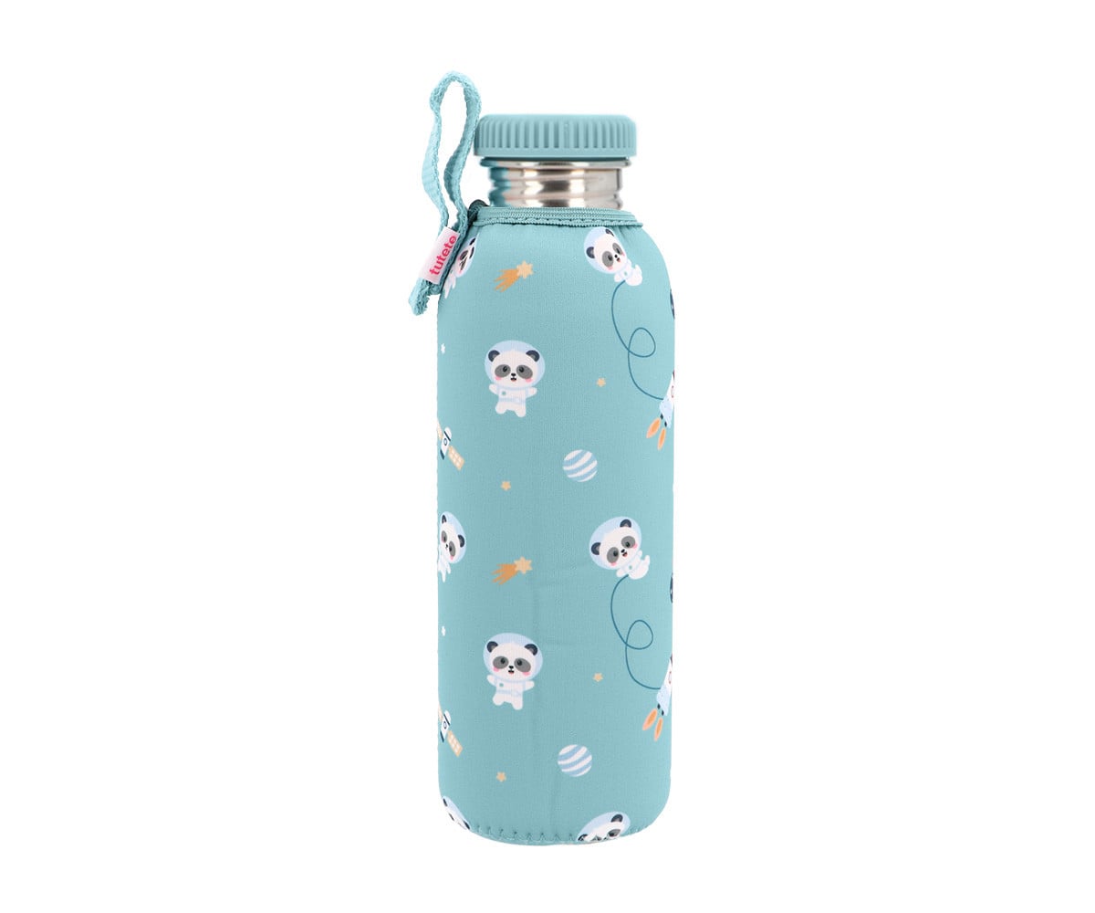 Botella Acero con Funda Pandas in Space Personalizable 750ml