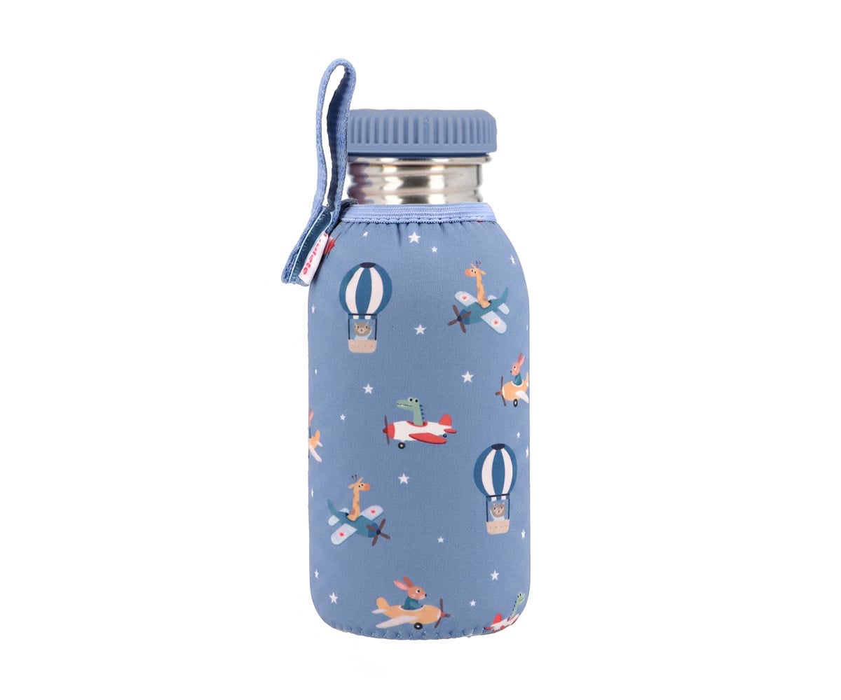 Garrafa de aço personalizável com forro 500 ml Planes