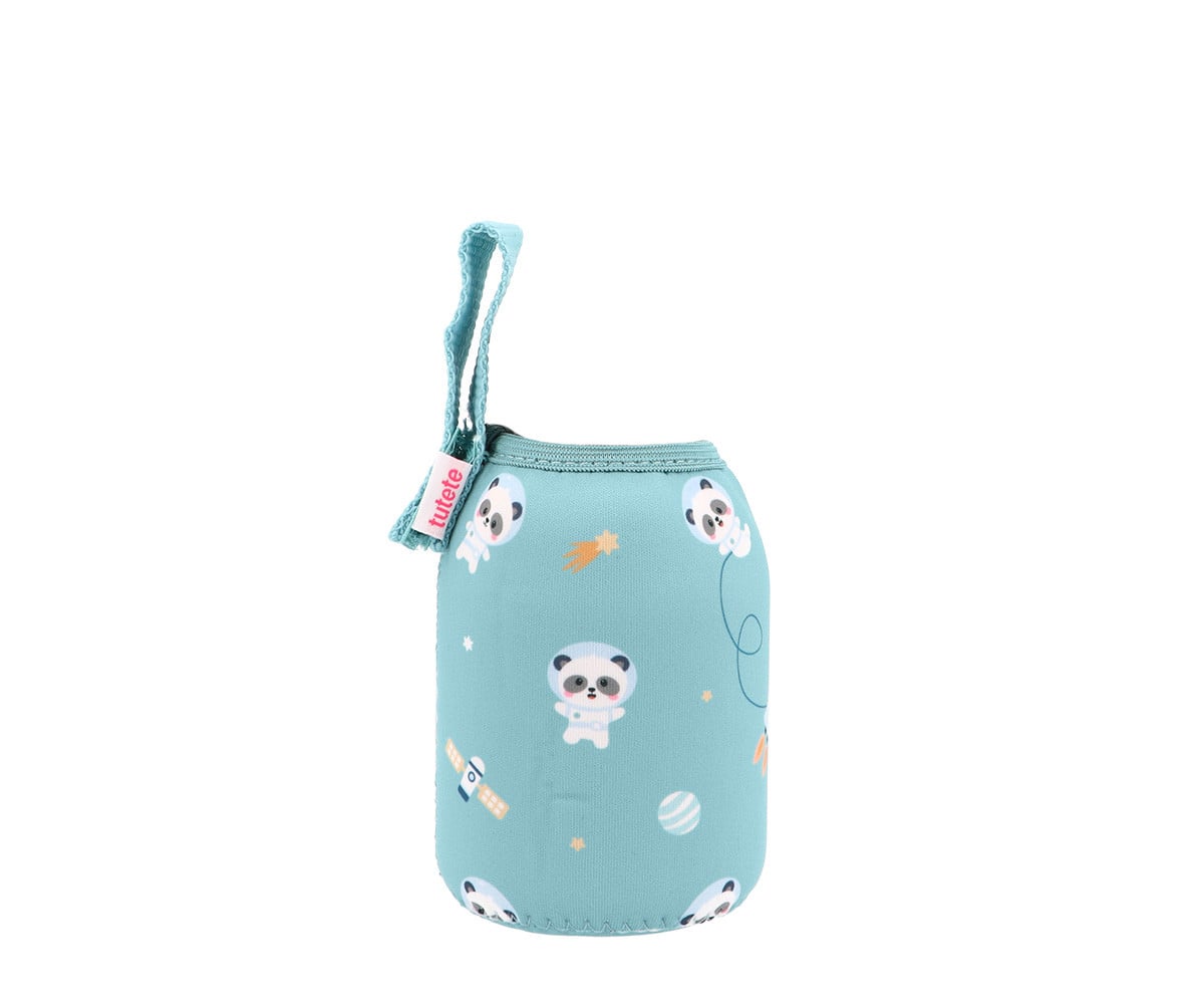 Forro neoprene personalizável Pandas in Space 350 ml