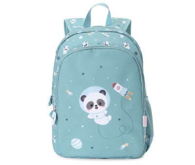Mochila média Personalizável Pandas In Space