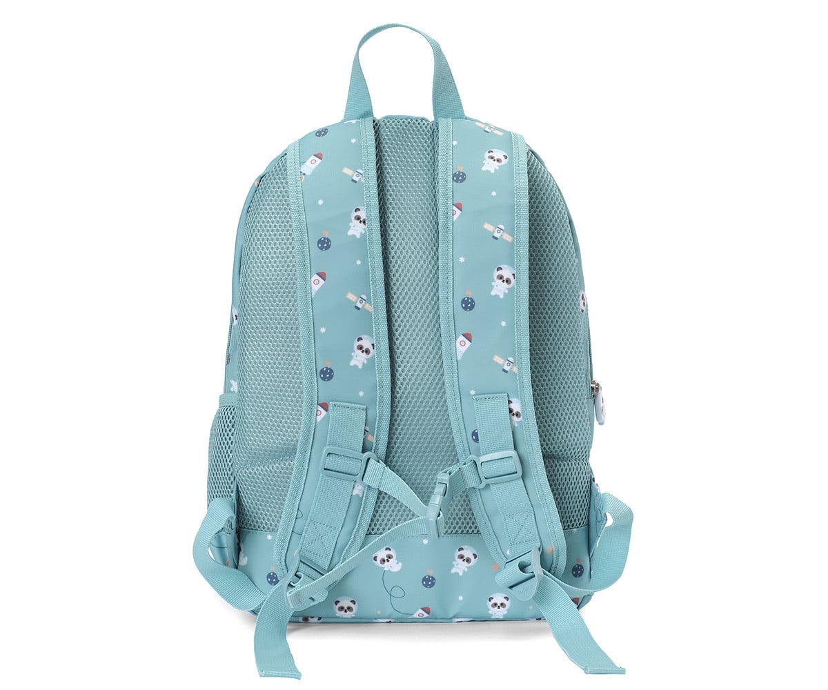 Mochila média Personalizável Pandas In Space