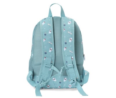 Mochila média Personalizável Pandas In Space
