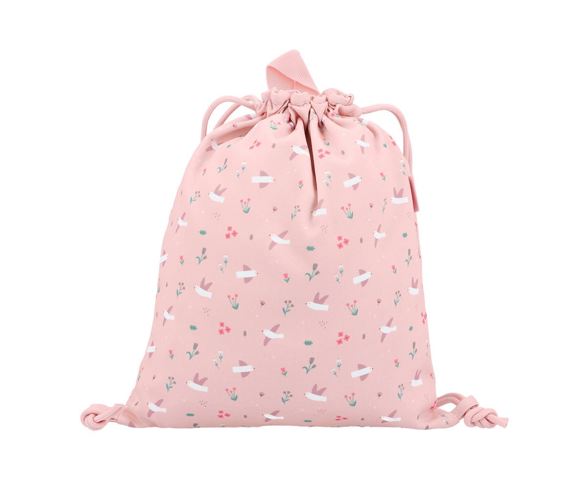 Sacca-Zaino Tela Tutete Blossom Birds Personalizzabile