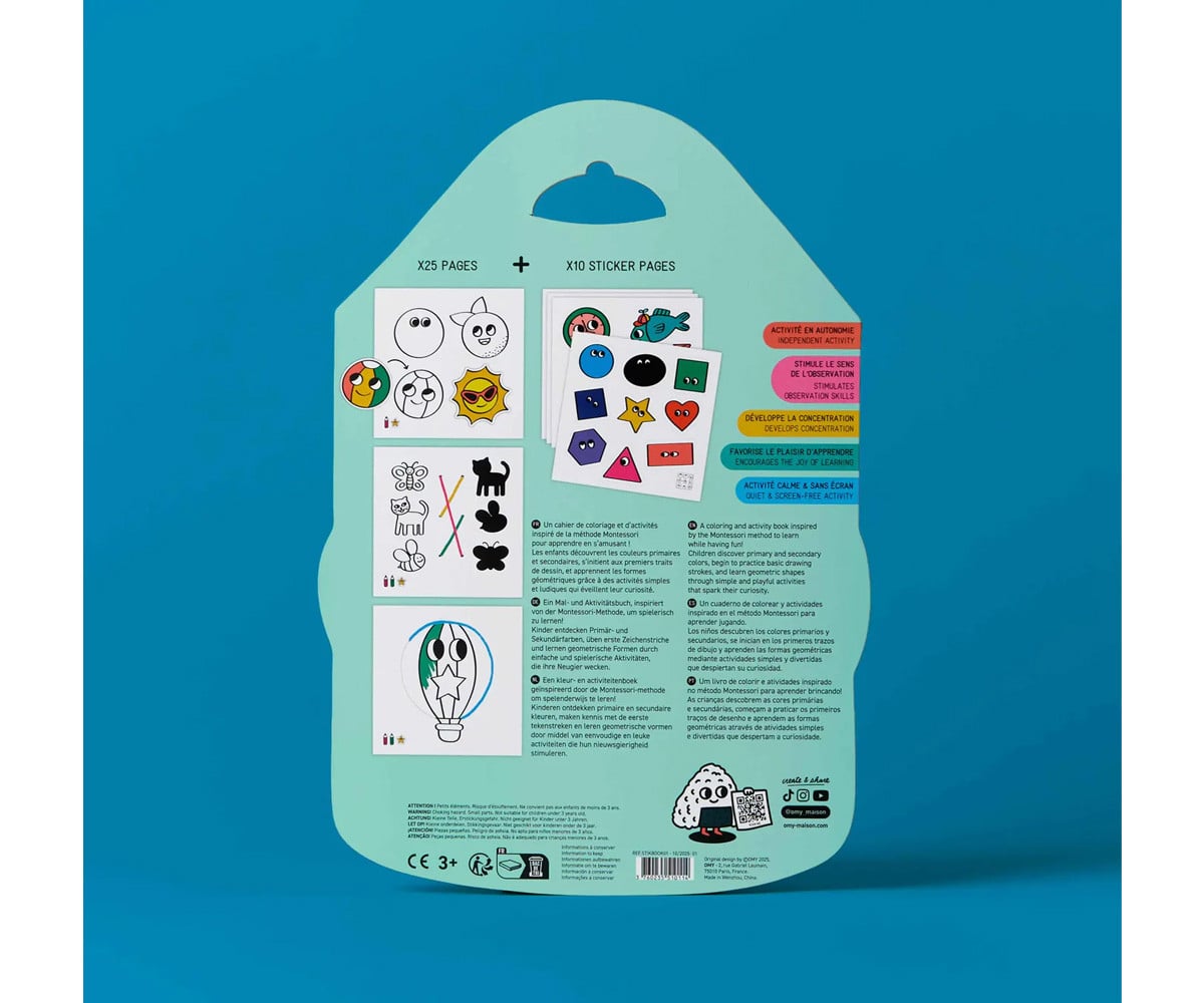 Adesivos «Libro Montessori» Geometric Shapes