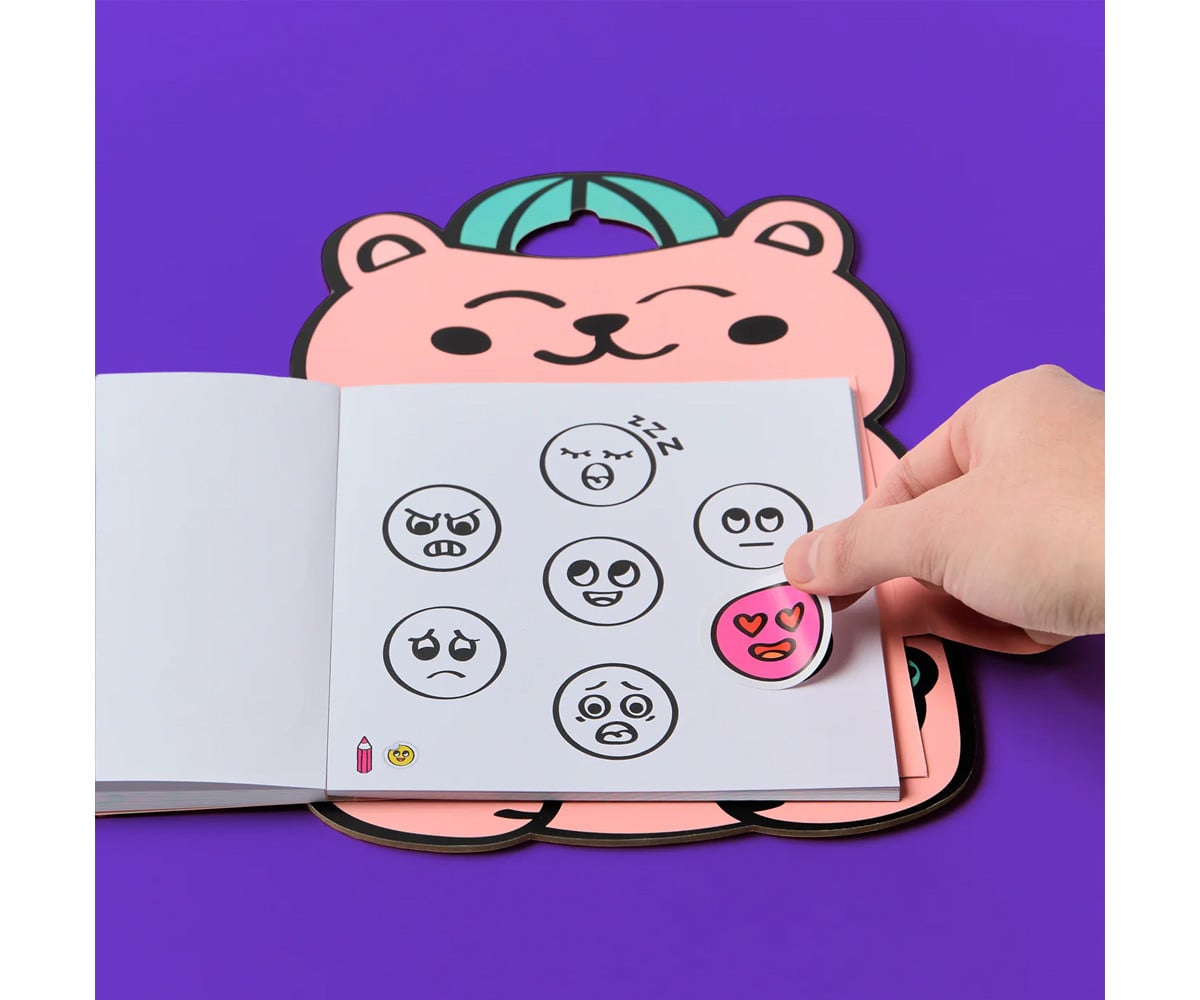 Livro de adesivos Montessori Emotions