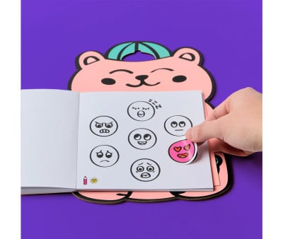 Livro de adesivos Montessori Emotions