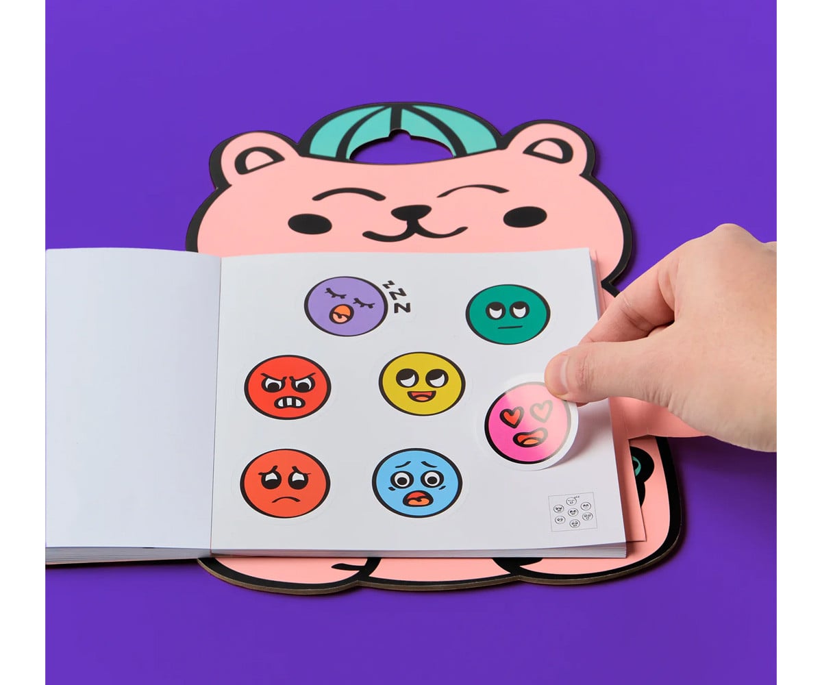Livro de adesivos Montessori Emotions