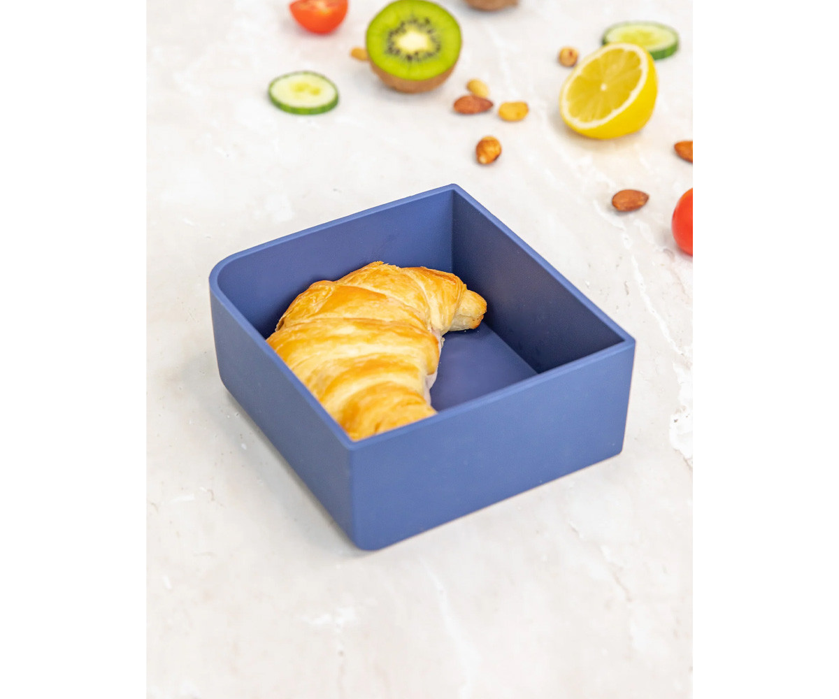 Bandeja de silicone para caixas Feast Square Navy