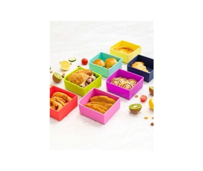 Bandeja de silicone para caixas Feast Square Navy