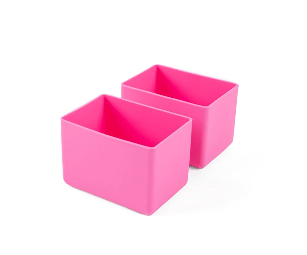 2 copinhos de silicone para caixas Feast Pink Floss