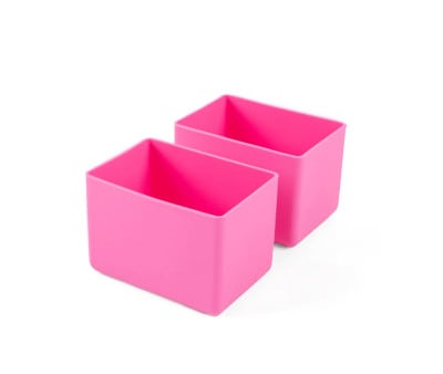 2 Vasitos de SIlicona para Cajas Feast Pink Floss