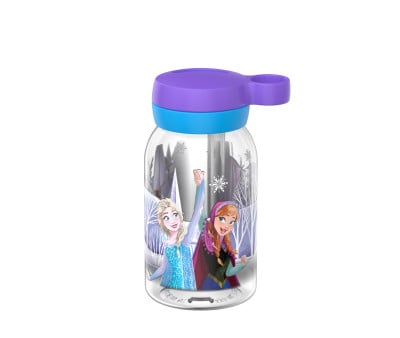 Botella de Plástico con Pajita Campus 450ml Frozen Friends