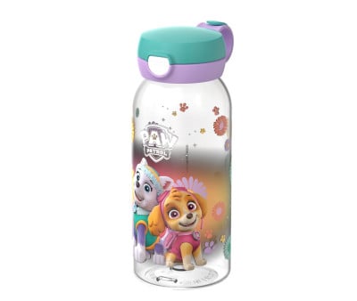 Botella Plástico con Tapón Abatible Campus 600ml Paw Patrol Girls