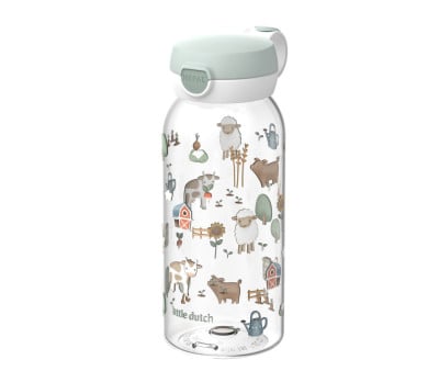 Botella Plástico con Tapón Abatible Campus 600ml Little Farm