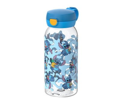 Botella Plástico con Tapón Abatible Campus 600ml Stitch