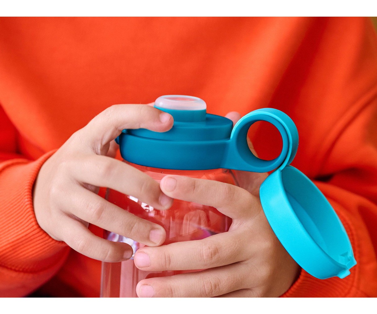 Botella Plástico con Tapón Abatible Campus 600ml Peppa Pig