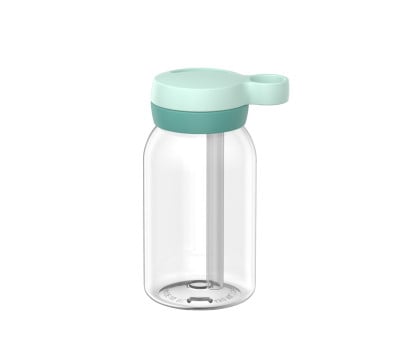 Botella de Plástico con Pajita Campus 450ml Cool Mint