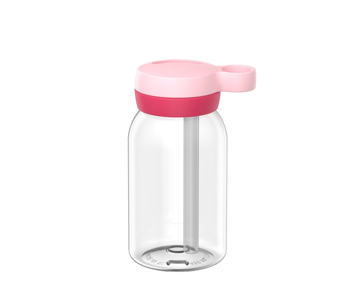 Borraccia Campus Plastica con Cannuccia 450ml Cool Pink