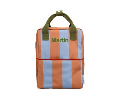 Sac à Dos Primaire Personnalisable Stripes Cloud Blue + Maple Whirl