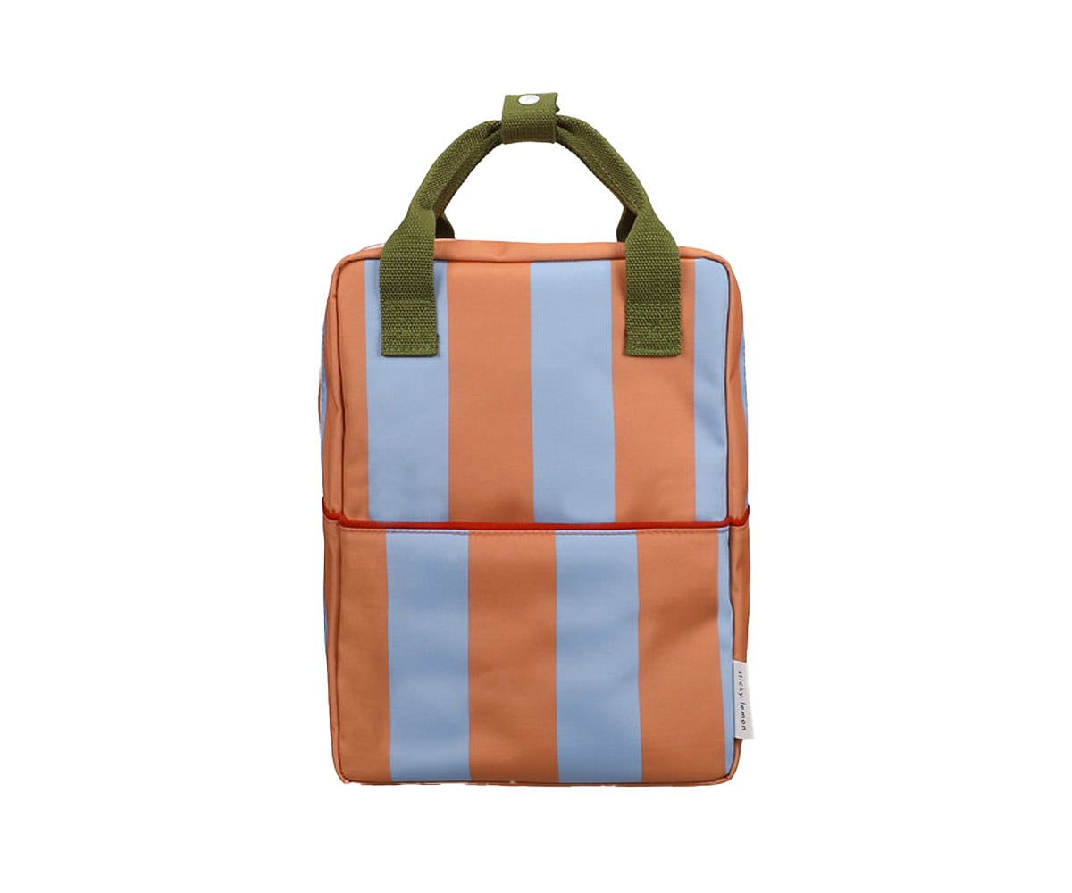 Sac à Dos Primaire Personnalisable Stripes Cloud Blue + Maple Whirl