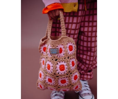 Sac en Crochet Lemon Tree Flower Campfire Orange