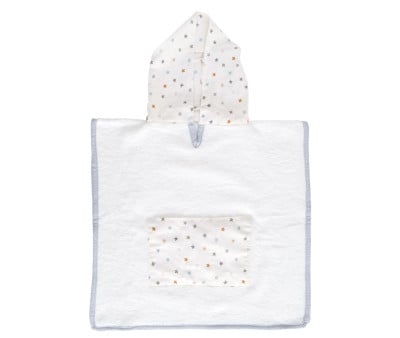 Poncho Personalizzabile Little Stars Blue