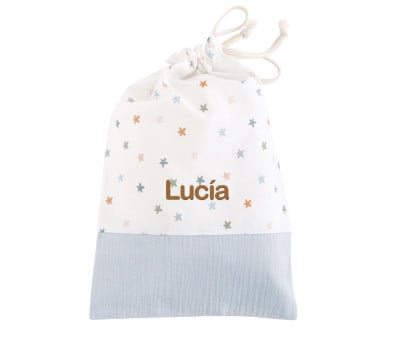 Borsa Merenda Personalizzabile Little Stars Blue