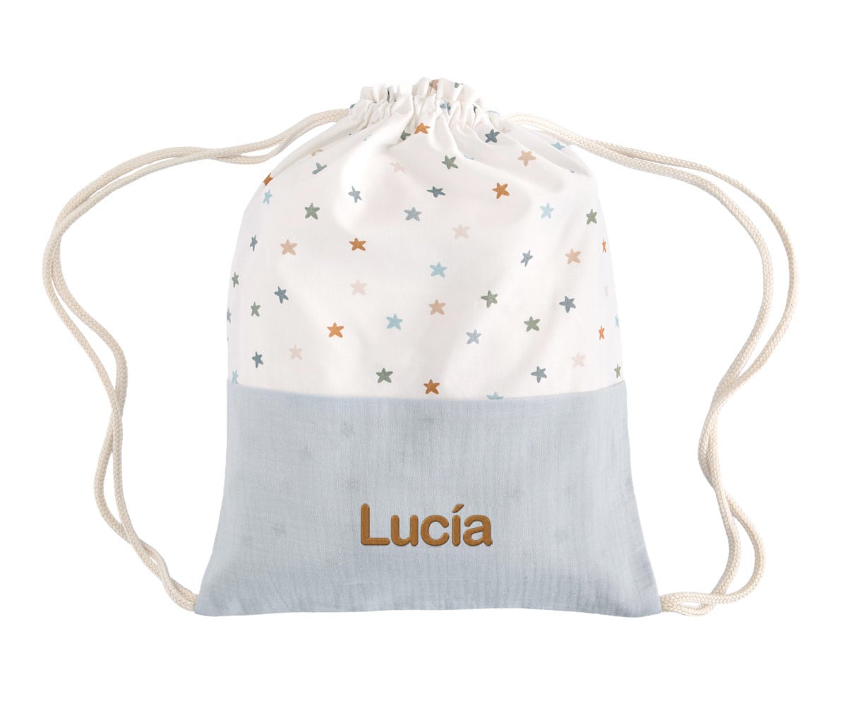 Mochila personalizável Little Stars Blue