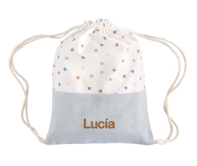 Mochila personalizável Little Stars Blue
