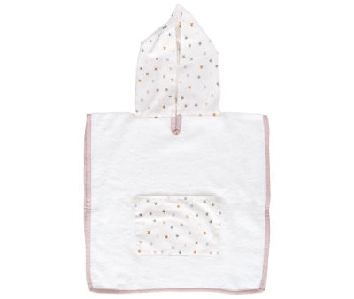 Poncho Personalizzabile Little Stars Pink