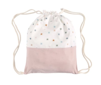 Mochila Saco Little Stars Pink Personalizable