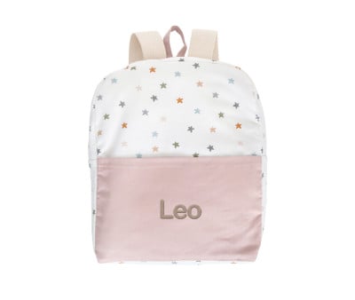 Mochila Little Stars Pink Personalizable