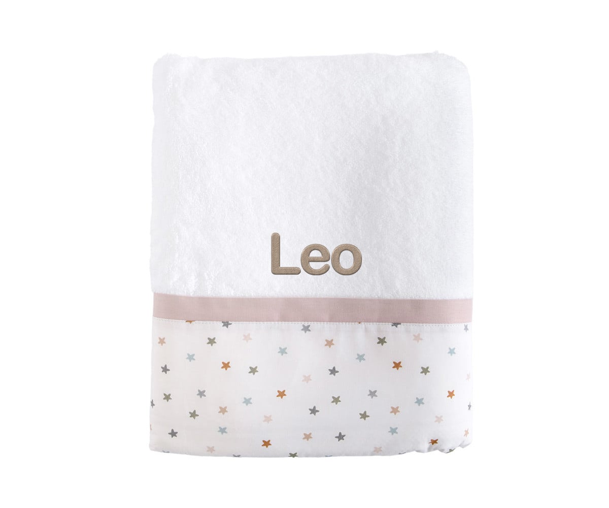 Toalla de Baño Little Stars Pink Personalizable