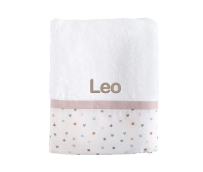 Toalla de Baño Little Stars Pink Personalizable