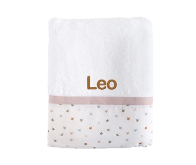 Toalla de Baño Little Stars Pink Personalizable