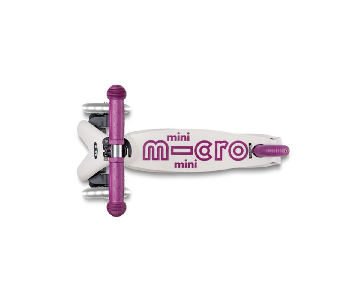 Scooter Luzes LED  dobrável Mini Micro Deluxe Eco Lilas