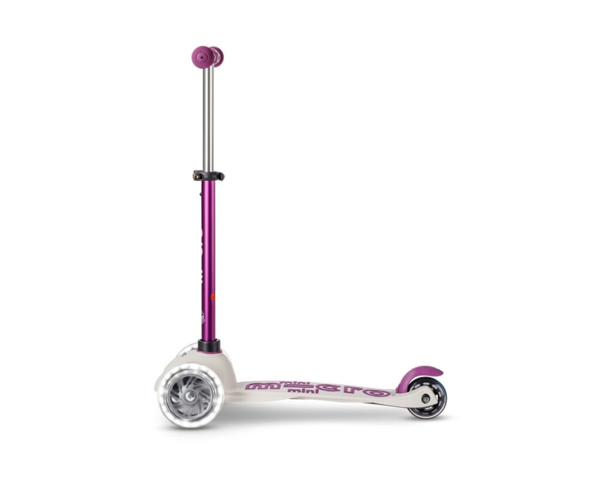 Scooter Luzes LED  dobrável Mini Micro Deluxe Eco Lilas