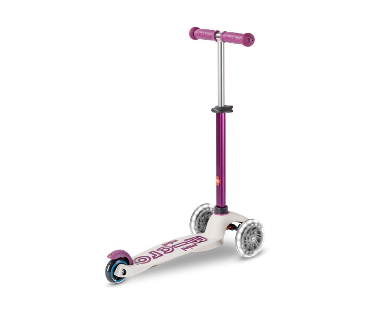 Scooter Luzes LED  dobrável Mini Micro Deluxe Eco Lilas