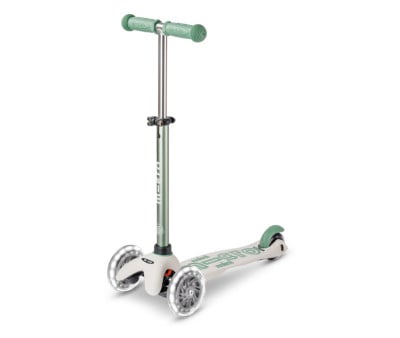 Scooter Luzes LED  dobrável Mini Micro Deluxe Eco Pistachio Green