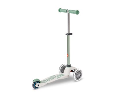 Scooter Luzes LED  dobrável Mini Micro Deluxe Eco Pistachio Green