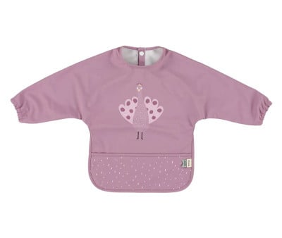 Babero Con Mangas Impermeable Mrs. Peacock Personalizable