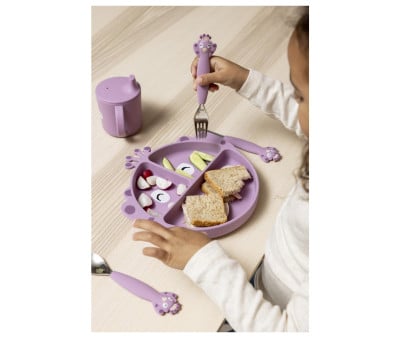 Ensemble de 3 Couverts en Silicone Mrs. Peacock