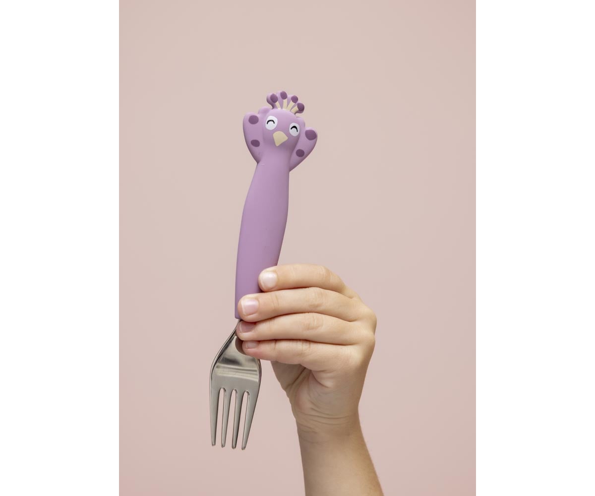 Ensemble de 3 Couverts en Silicone Mrs. Peacock