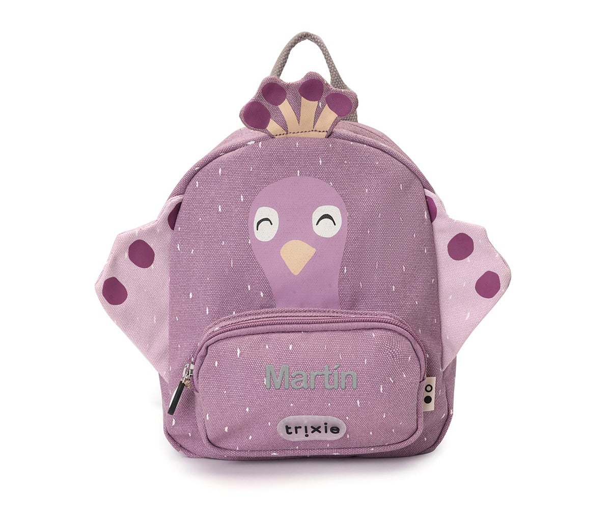 Zaino Trixie SMALL Mrs. Peacock Personalizzabile