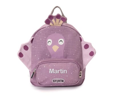 Zaino Trixie SMALL Mrs. Peacock Personalizzabile