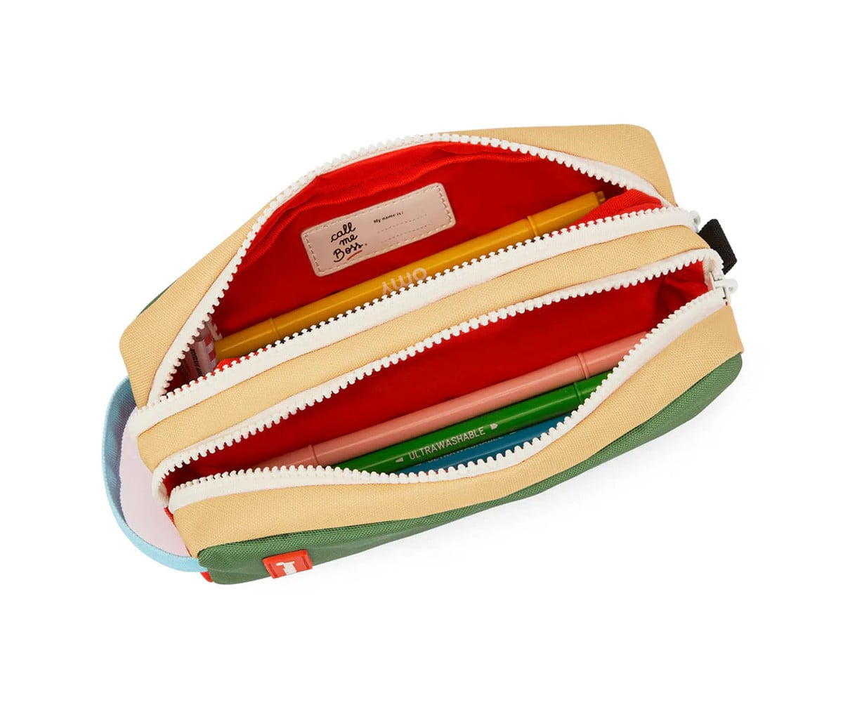 Trousse Double Compartiment Mini Green Lake Personnalisable