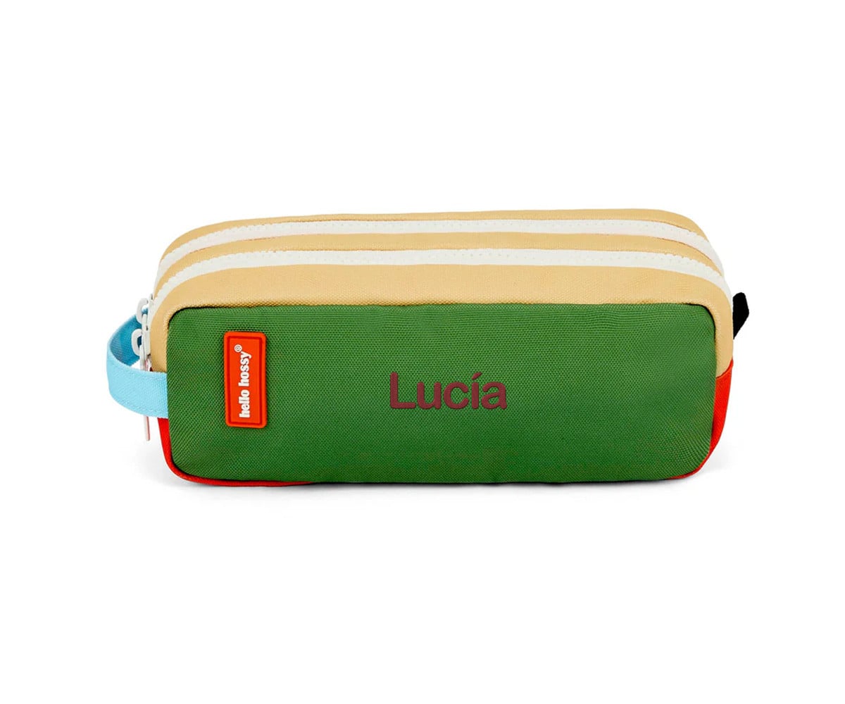 Trousse Double Compartiment Mini Green Lake Personnalisable