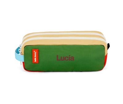 Trousse Double Compartiment Mini Green Lake Personnalisable