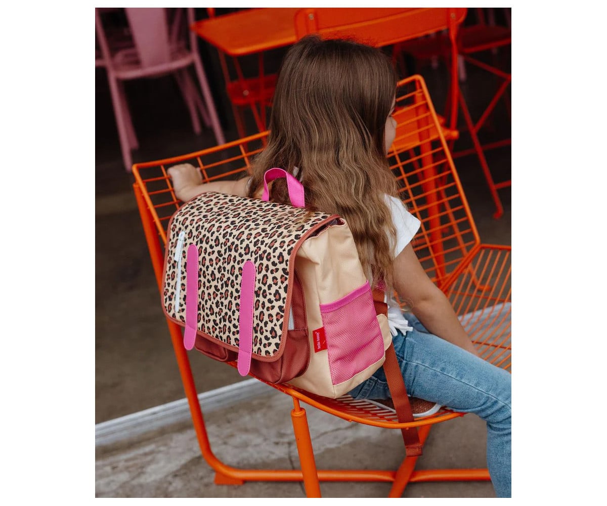 Mochila Escolar Mini Solapa Léopard