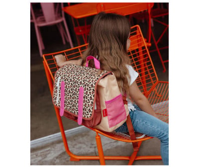 Mochila Escolar Mini Solapa Léopard